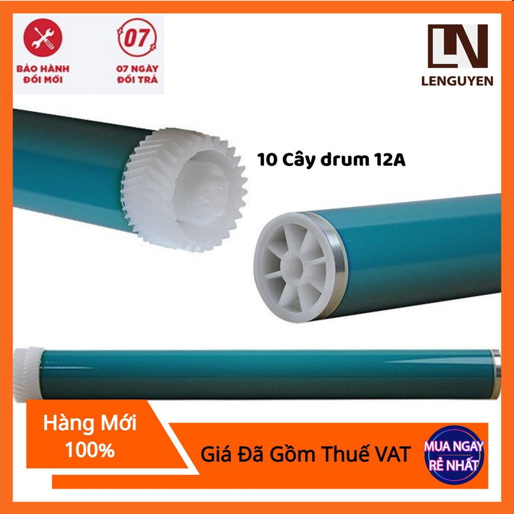 10 cây Trống máy in canon 2900 | Drum Canon 2900 | Drum 12A phấn giá rẻ.