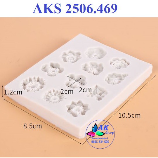 KHUÔN SILICON  HOA NHÍ - 2506.469