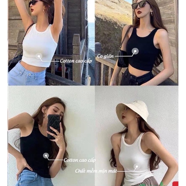 [Mã FAMARAL2 giảm 10K đơn 50K] 🦋FREESHIP🦋ÁO BA LỖ NỮ 🦋ÁO BA LỖ LEN NỮ DÁNG ÔM MÀU TRƠN 🦋 | BigBuy360 - bigbuy360.vn