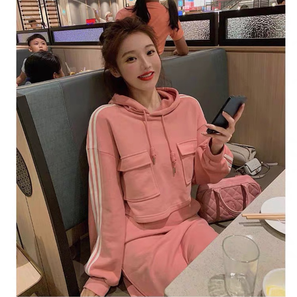 Bộ nỉ nữ form rộng áo hoodie nữ chất dày phong unisex mặc đi học đi chơi có mũ thời trang ulzzang hàn quốc 2021 ATD005 | BigBuy360 - bigbuy360.vn