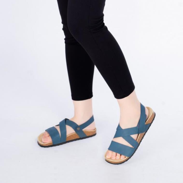 [DÉP DA BÒ THẬT] Giày sandal xỏ ngón birken đế bằng cho nam/nữ siêu êm siêu nhẹ mã BO21