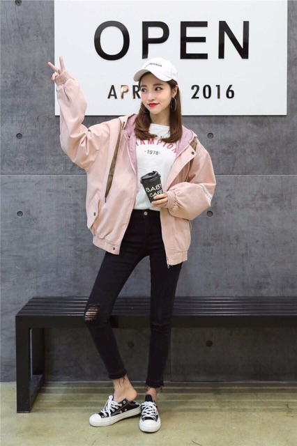 Áo khoác kaki dây-hình thật M02 | BigBuy360 - bigbuy360.vn