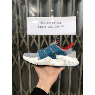 Giày thể thao PRO xám vạch xanh