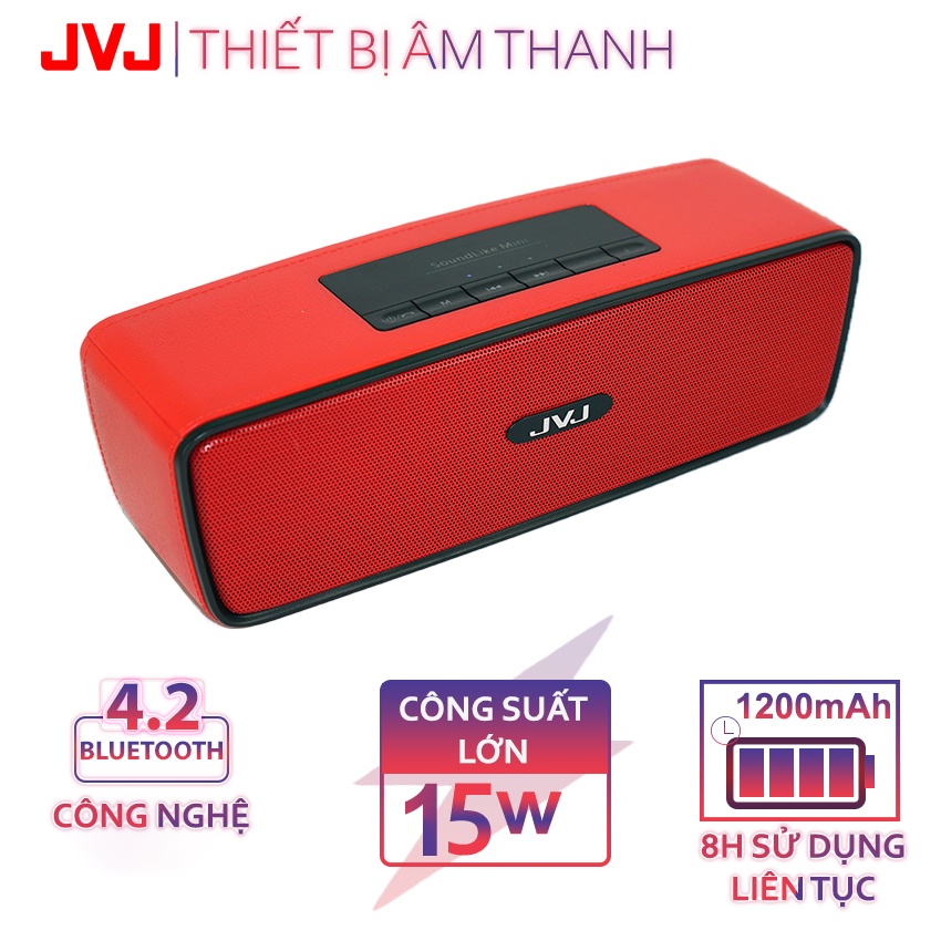 Loa bluetooth JVJ S20 Speaker di động - Nghe nhạc kết nối điện thoại, máy tính, Smart Tivi, Jack 3.5mm Bảo hành 12T