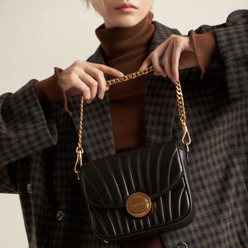 Túi Nữ Set túi Auroraset túi mẹ con khoá đảy da mềm đeo chéo