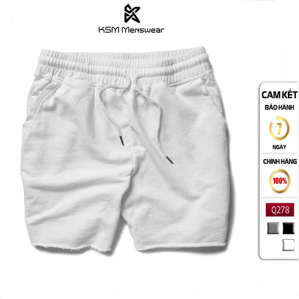 Quần Đùi Mặc Ngủ Short Thể Thao Nam KSM Menswear Chất Cotton có túi xỏ đẹp Q278