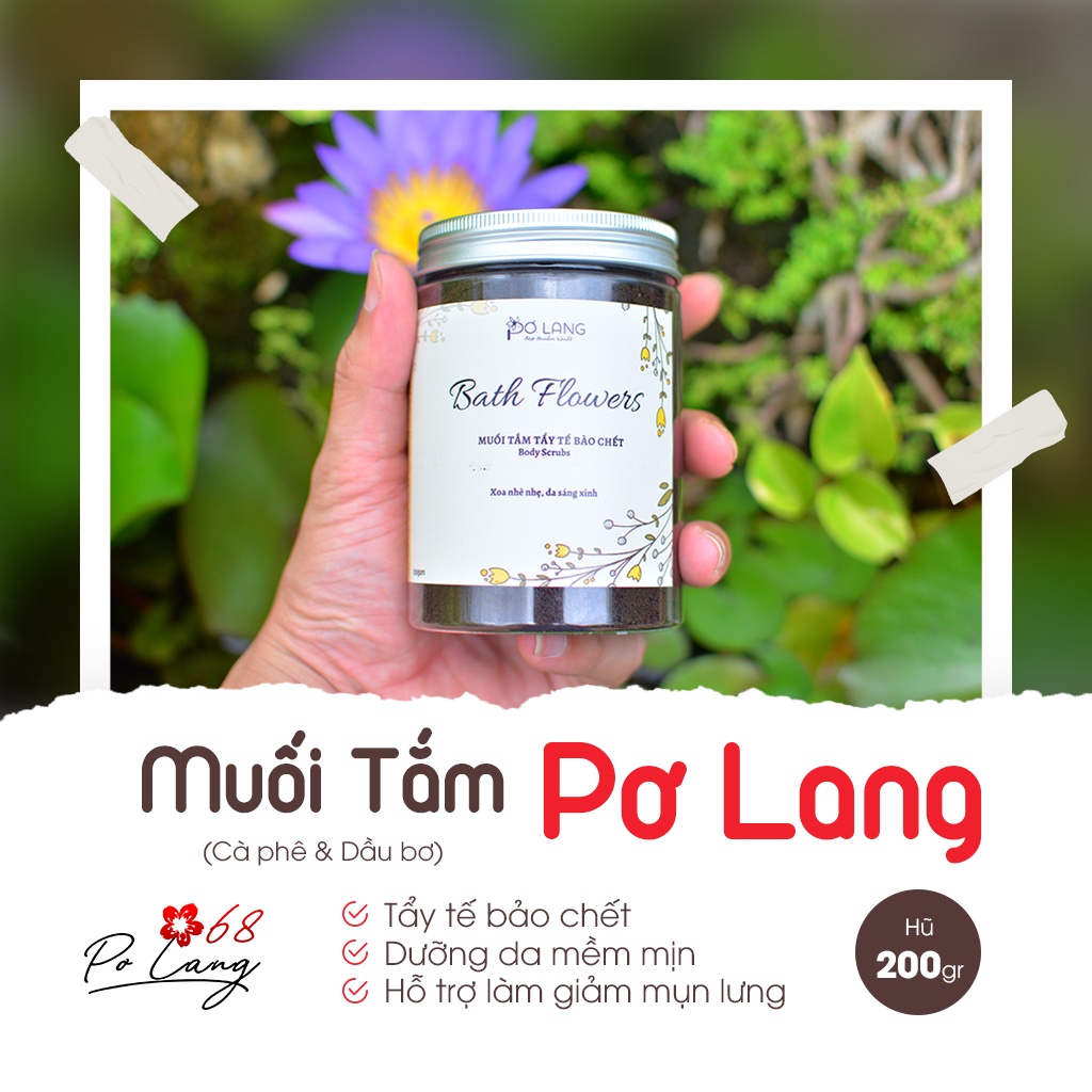 Muối Tắm Pơ Lang Tẩy Tế Bào Chết Dưỡng Da Mịn Màng - 200gr