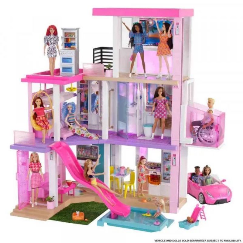 Nhà búp bê Barbie Dream House mẫu 2021 có đèn nhạc chính hãng