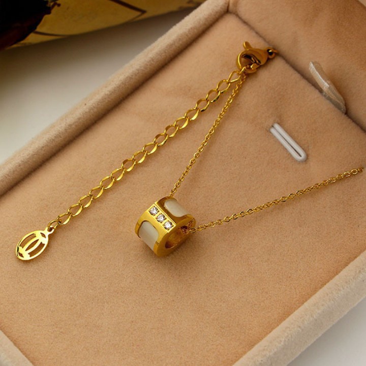 Dây Chuyền Khuyên Tròn Titan Không Đen TT 1204