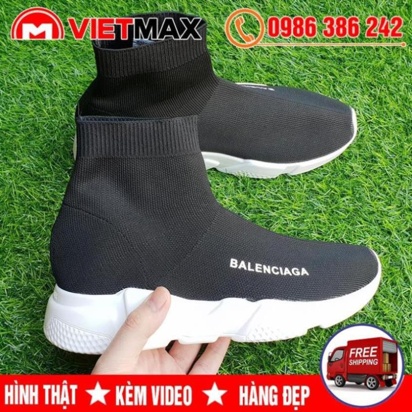 Giày Thể Thao Balen Cổ Chun Đen Trắng Cổ Cao Hàng Sale Có Sẵn ⚡ CHẤT sịn : ^ ` ! ˇ . ! .