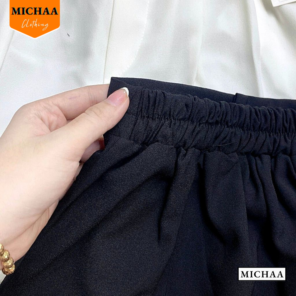 Chân Váy CÀI NÚT Kiểu Giả Váy Ôm Body Chất Tuyết Mưa, Chân Váy Có Lót Trong Lưng Cạp Cao Tôn Dáng Thời Trang MICHAA CV13