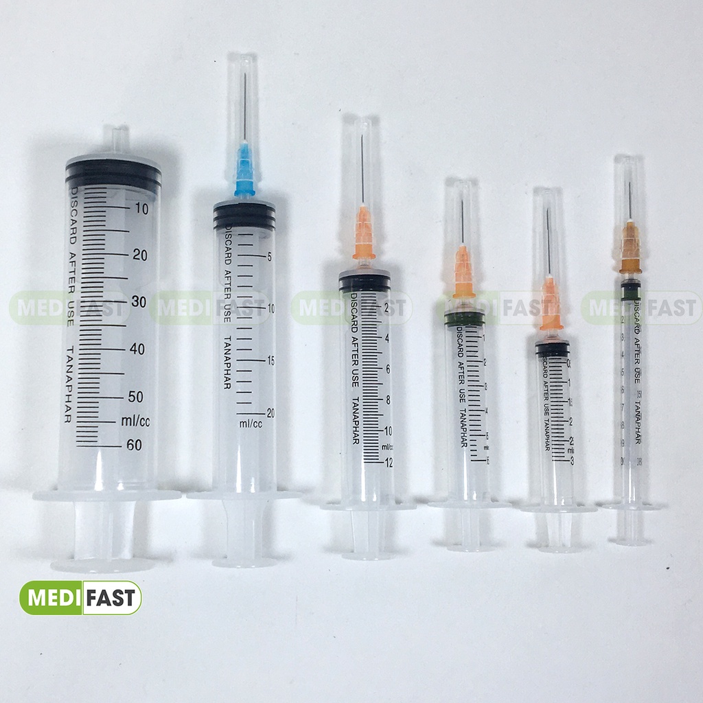 Bơm tiêm y tế đủ loại 1ml 3ml 5ml 10ml 20ml 50ml - An toàn