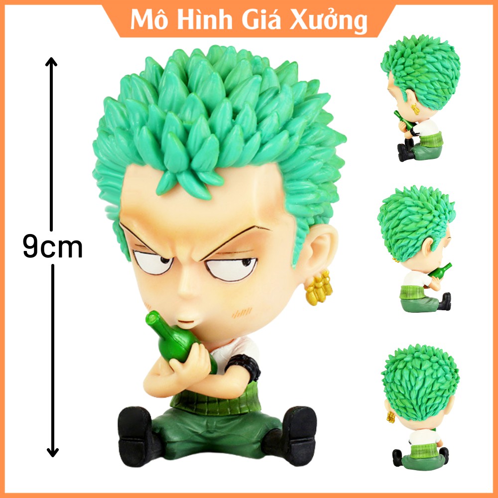 Mô hình Roronoa Zoro Chibi Cao 9 cm -Tượng Figure One Piece