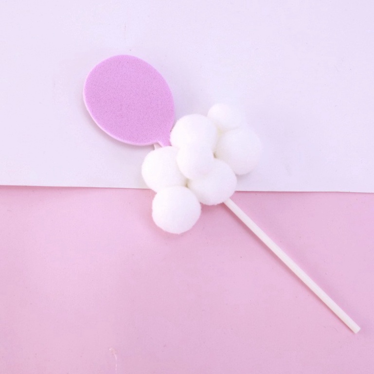 Topper cắm mây trăng, mây sao trang trí bánh kem, trang trí bánh sinh nhật