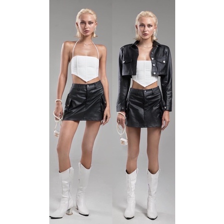 Keisha Skirt / chân váy da