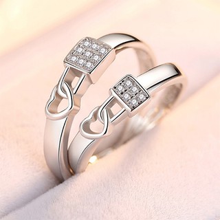 Nhẫn cặp Ổ khóa trái tim BHN28