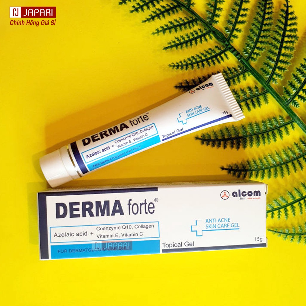 Derma Forte Giảm Mụn CHÍNH HÃNG Kem Chấm Mụn Giảm Vết Thâm - Gel Ngừa Mụn Trứng Cá, Đầu Đen,  - Mỹ Phẩm Giá Sỉ JAPARI