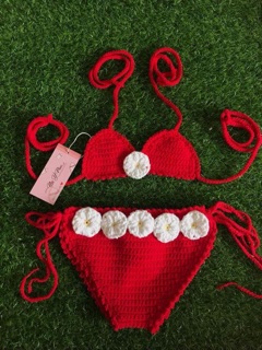 Bikini len sợi handmade cho bé