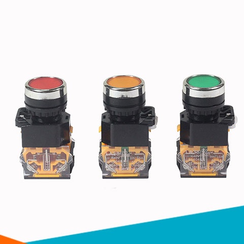 Nút Nhấn Đề Nhả- Nút Giữ Không Đèn phi 22 LA38