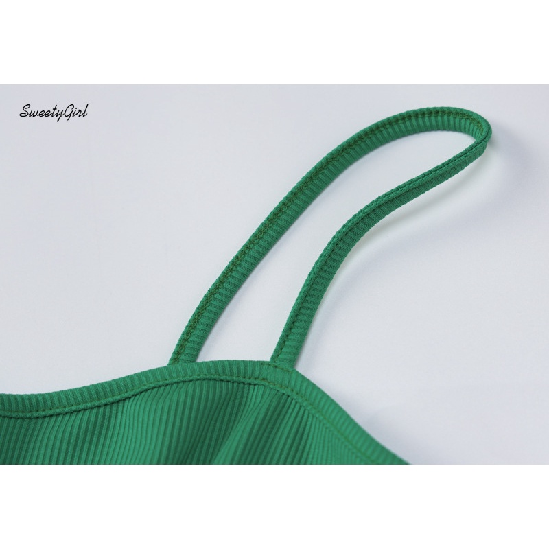 Áo Hai Dây Ôm Dáng Màu Trơn Hở Lưng Quyến Rũ Thời Trang 2022 Cho Nữ