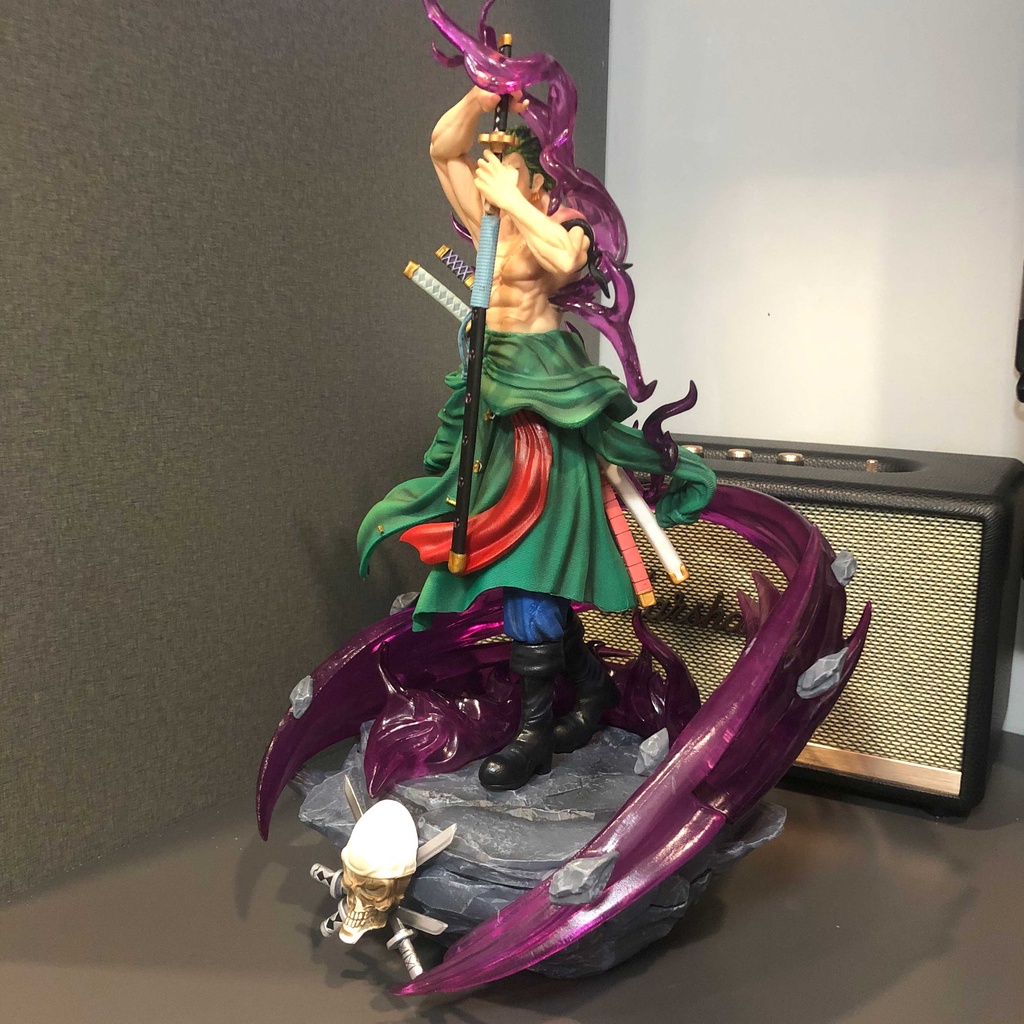 Figure / Mô hình Zoro Hắc Kiếm 43 cm BẢN CAO CẤP có LED
