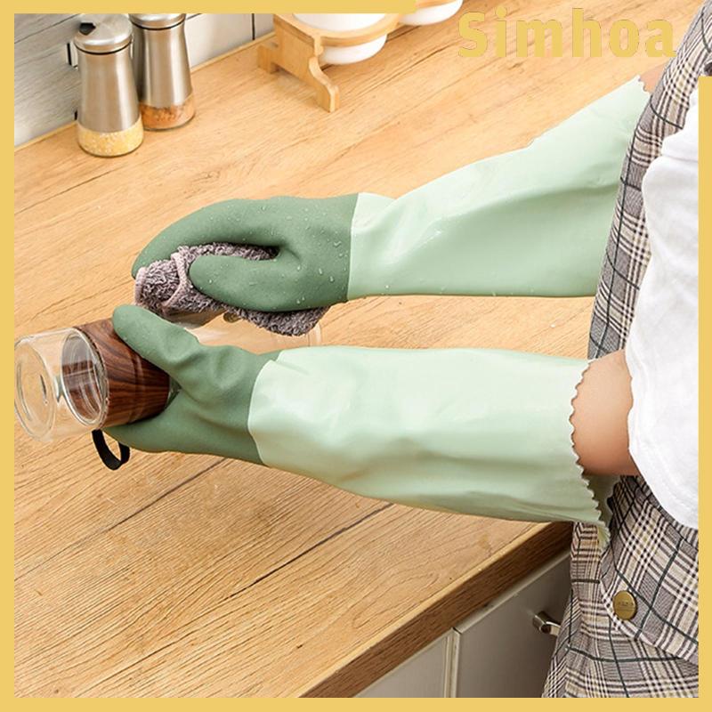 Găng Tay Rửa Chén Chống Trượt Có Thể Tái Sử Dụng