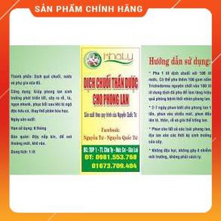 Dịch chuối chăm lan chai 1 Lít