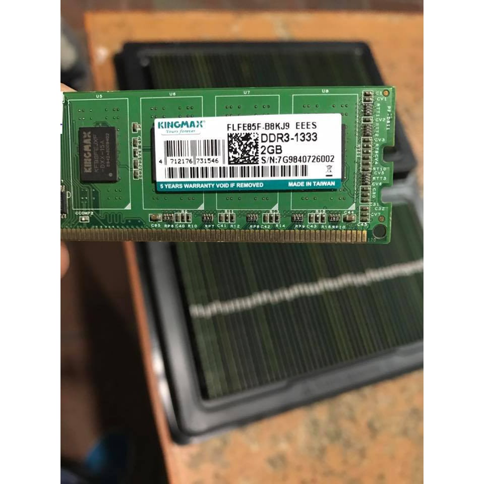 [Mã ELFLASH3 hoàn 10K xu đơn 20K] Bộ nhớ trong Ram KingMax DDR3 2Gb Bus 1333 | WebRaoVat - webraovat.net.vn