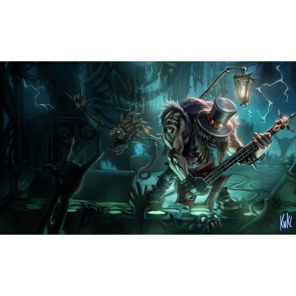 Poster A3, A4, A5 dán tường League of Legends, decal trang trí có keo YORICK - Mẫu 1, nhận in theo yêu cầu