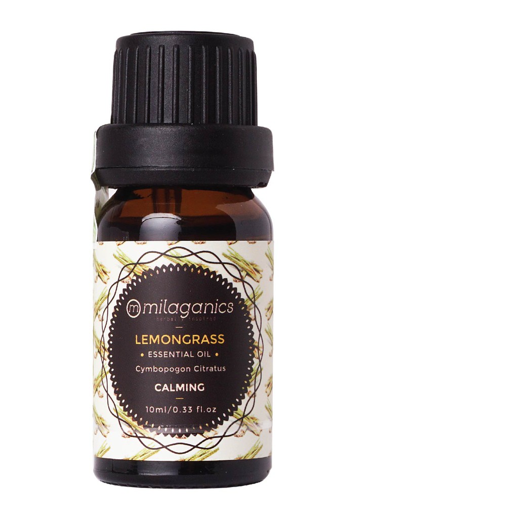Tinh Dầu Sả Chanh Nguyên Chất Giúp Đuổi Muỗi, Thơm Phòng, Giảm Stress MILAGANICS 10ml (Chai)