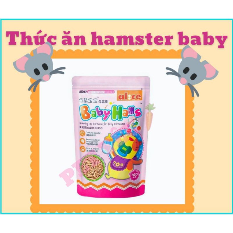 Thức ăn hamster baby cung cấp sữa cho các bé hamster mới sinh