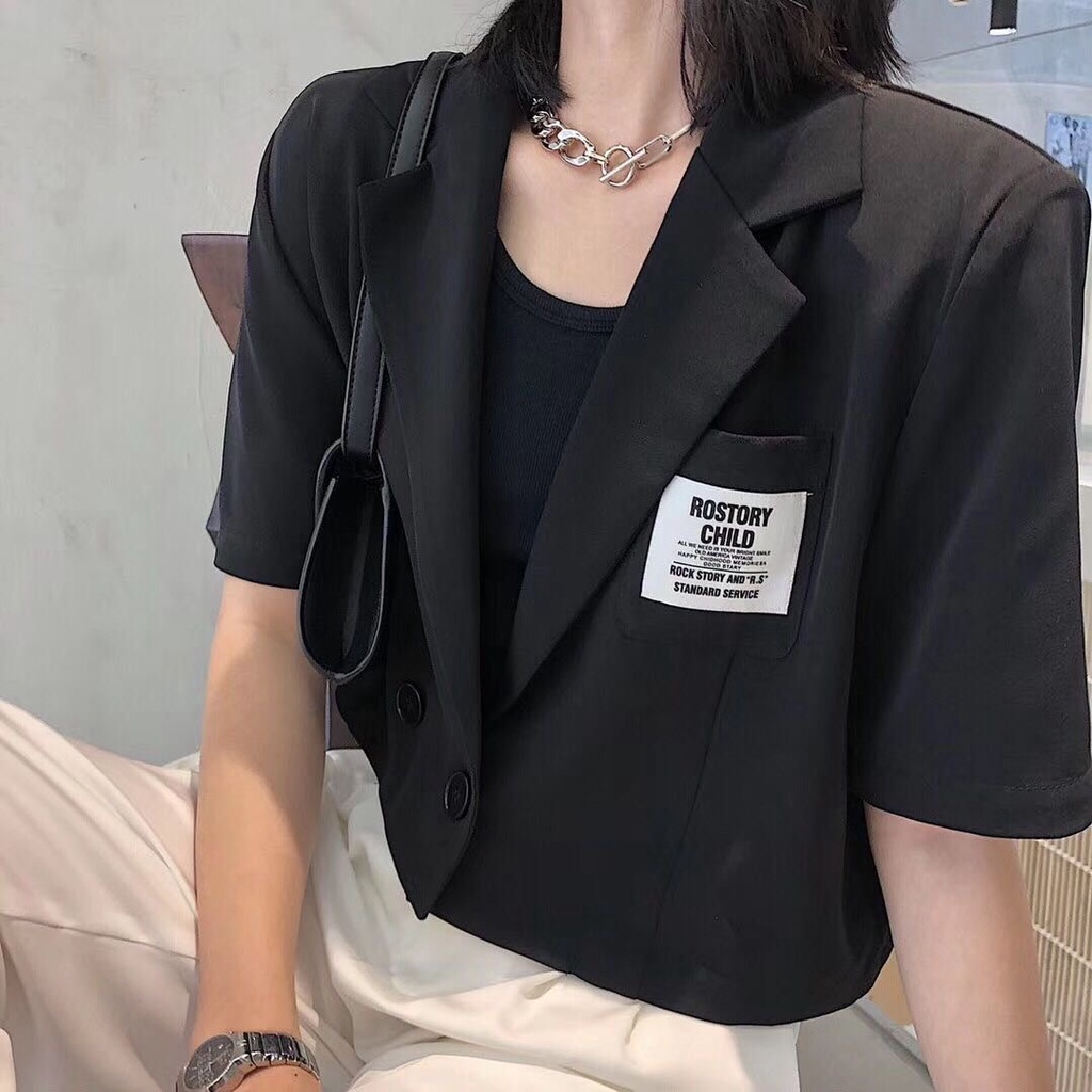 Áo Khoác Nữ Tay Ngắn Phong Cách Hàn Quốc Thời Trang | BigBuy360 - bigbuy360.vn