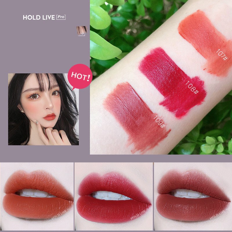 Son môi HOLD LIVE màu lì lâu trôi, gồm 10 màu lựa chọn xinh xinh, quyến rũ. | BigBuy360 - bigbuy360.vn