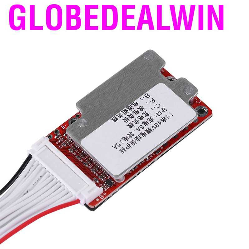 Bảng mạch bảo vệ pin Li-ion Lithium 18650 13S 45A 48V/54.6V BMS PCB OB chuyên dụng