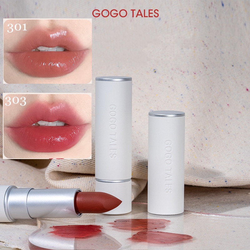 Son Môi gogotales Màu Nhung Lì Thiết Kế Vỏ Kẻ Sọc GT319