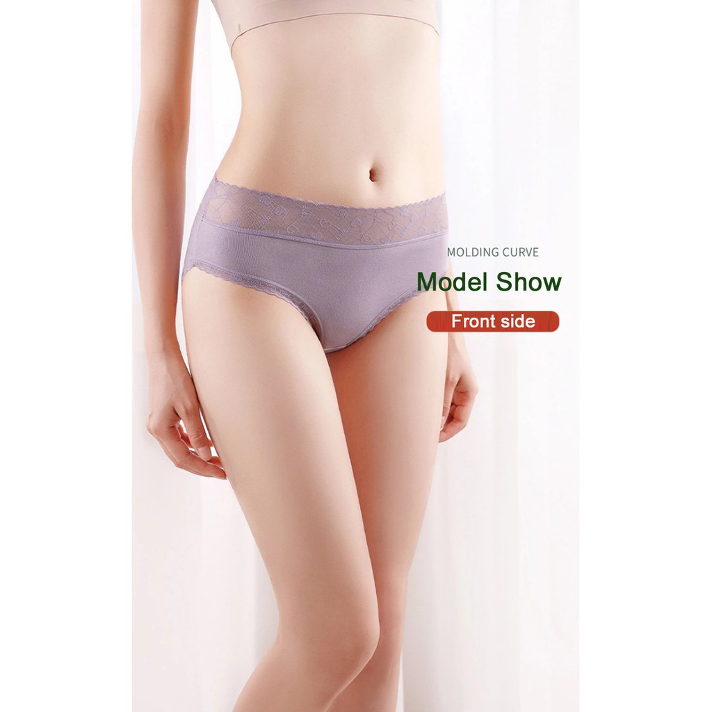 Quần Lót Cotton Cạp Ren Họa Tiết Tim FLQ43 | BigBuy360 - bigbuy360.vn