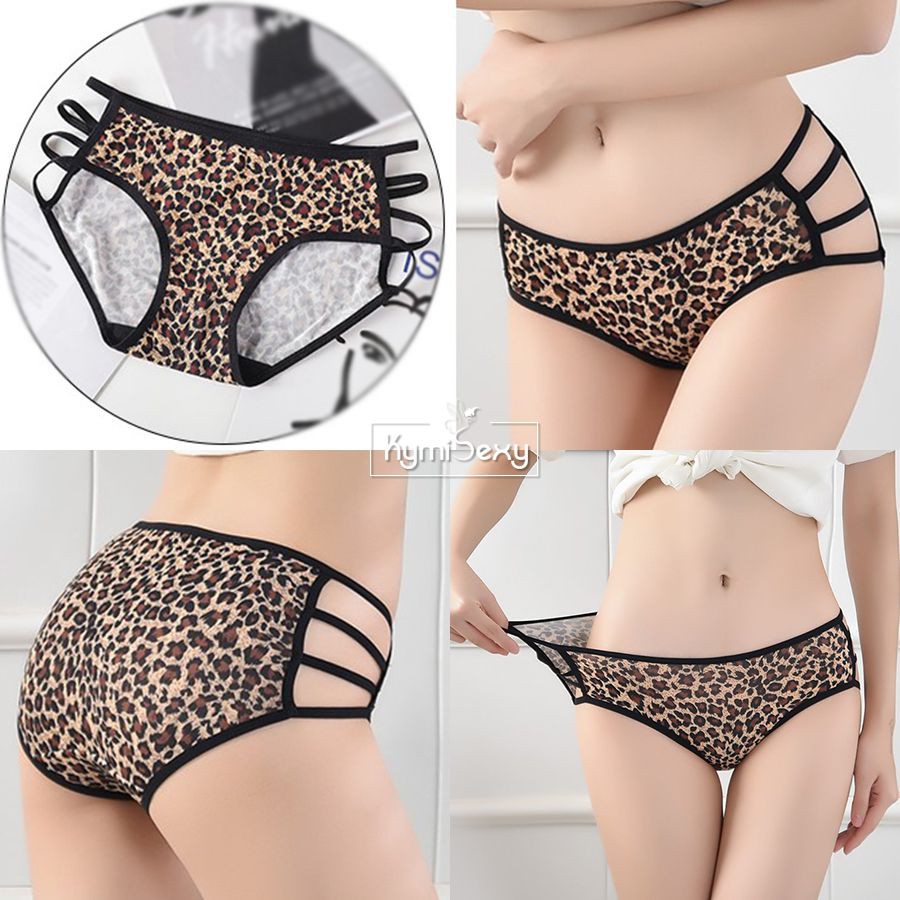 Quần lót thun da beo 4 dây mảnh