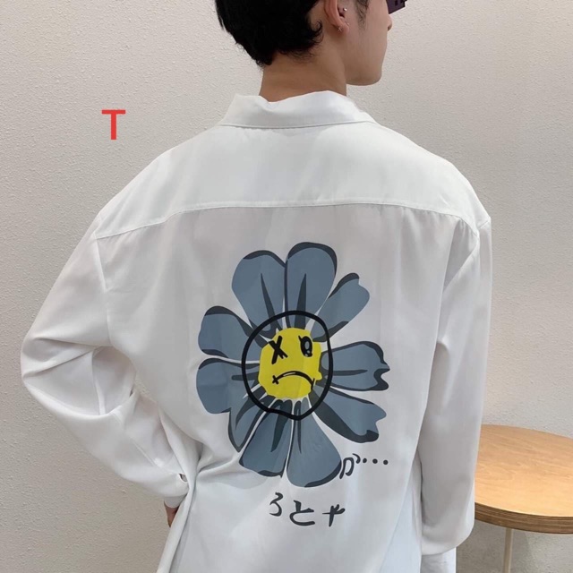 Áo Sơ mi nam hoa in lưng mắt XO TTL988