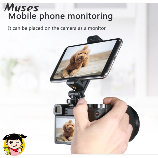 Muse07 Giá đỡ điện thoại ulanzi cho chân Tripod đèn LED Điều chỉnh với Cold Shoe Magic Arm cho LED Light Micro