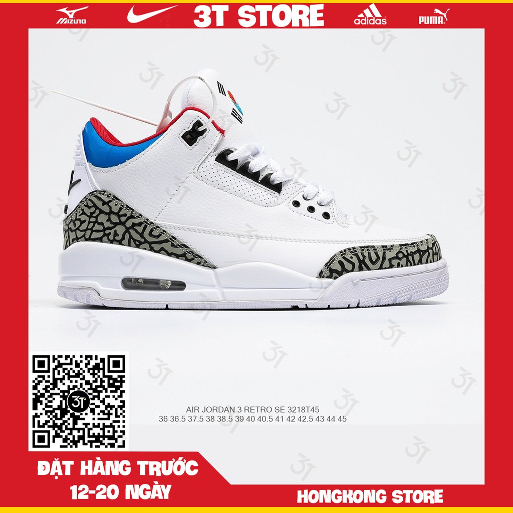 GIÀY SNEAKER MÃ SẢN PHẨM_Nike Air Jordan 3 retro NHIỀU MÀU PHONG CÁCH FULLBOX + FREESHIP KHI MUA 2 SẢN PHẨM