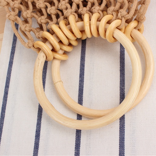 Túi Cói Xách Tay Phong Cách Cổ Điển Thanh Lịch Dành Cho Nữ