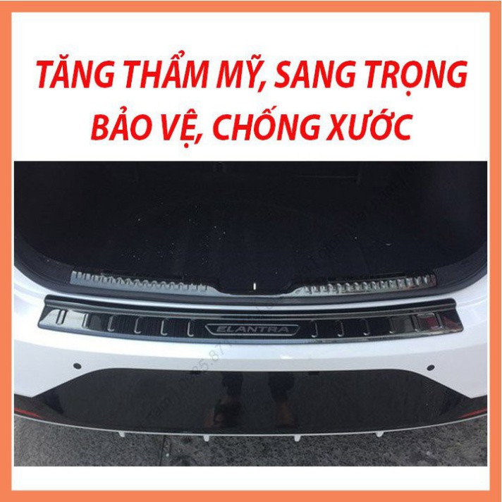 Ốp Chống Trầy Cốp Titan Xe HUYNDAI I10 2014-2020 HATBACK, SEDAN Sáng Bóng Chống Trơn Trượt Cao Cấp -FREE SHIP