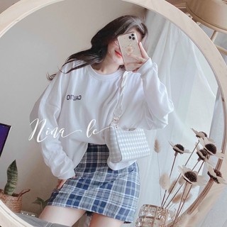 SET ÁO THUN CHÂN VÁY CARO (KÈM VIDEO HÌNH THẬT)