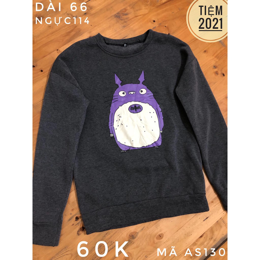 [ÀNH THẬT] áo sweater hình totoro mã AS130