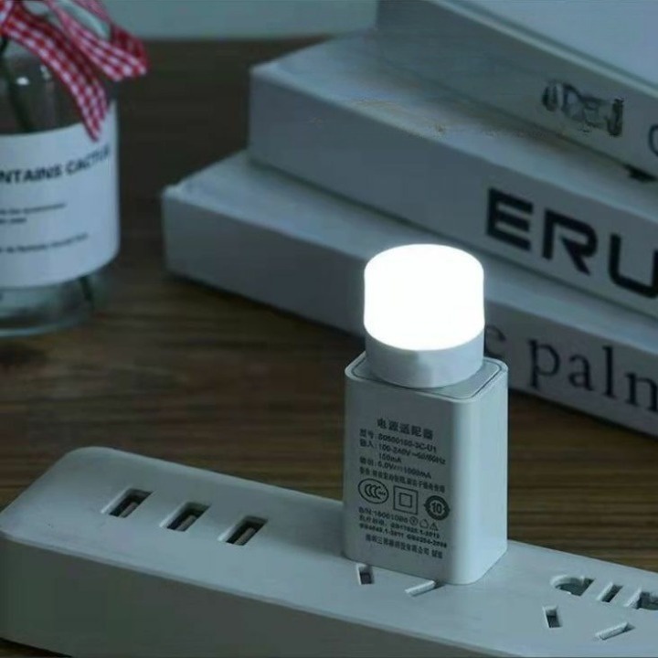 Đèn led mini đầu usb siêu sáng, bóng led nhỏ gọn đa năng có thể làm đèn ngủ