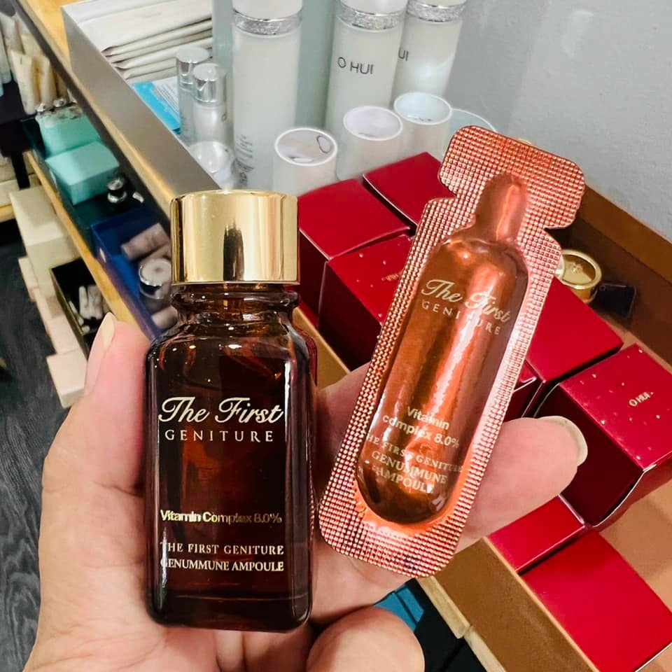 VITAMIN COMPLEX 8.0% OHUI THE FIRST GENITURE GRNUMMUNE AMPOULE_trắng da mờ thâm sạm nám