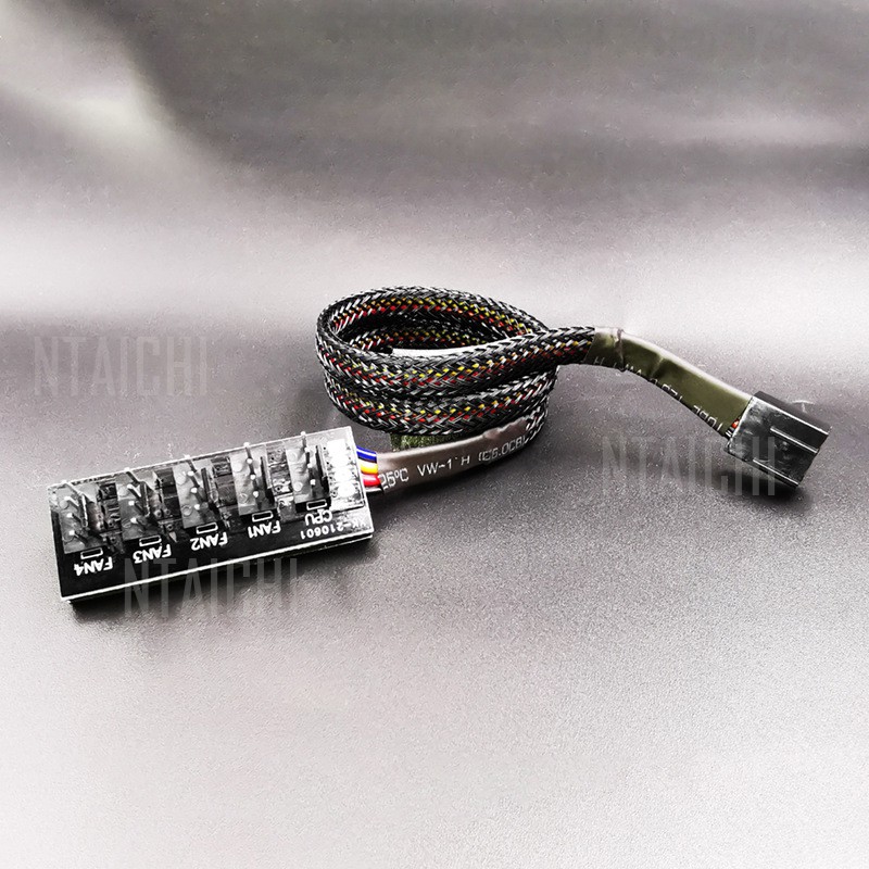 Dây Cáp Chia mạch 4 Pin PWM Cho CPU FAN | 1 Sang 5 Cổng | Dài 33cm