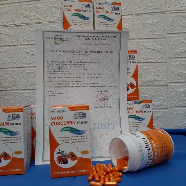 [Freeship ,Lô Sản Xuất Mới Nhất] NaNo CurCuMin Xạ Đen, Tinh Bột Nghệ Giảm Viêm Loét Dạ Dày, Chống Oxy Hóa,Chống Viêm | Thế Giới Skin Care