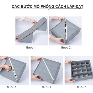 Hộp Đựng Đồ Lót, Vớ Tất, Ngăn Đa Năng Tiết Kiệm Không Gian - Khay đựng phụ kiện, Mỹ Phẩm 88287 THẾ GIỚI TIỆN ÍCH