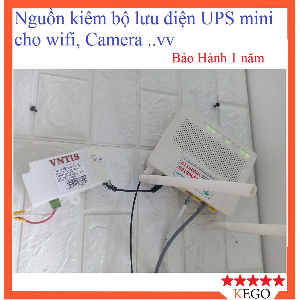 Nguồn tích điện Wifi, camera kiêm bộ lưu điện UPS ( Bảo hành 1 năm)